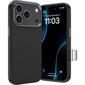 Markowy Armor Case Benks Magnetic Armor Pro Kevlar Metal Frame 600D Apple iPhone 17 Pro Czarny (Camera Control Button) - 206133