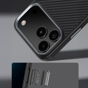 Markowy Armor Case Benks Magnetic Armor Pro Kevlar Metal Frame 600D Apple iPhone 17 Pro Czarny (Camera Control Button) - 206136