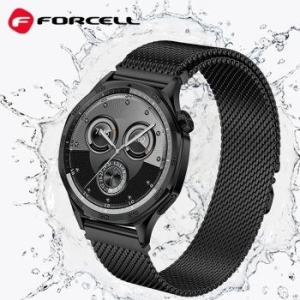 Pasek magnetyczny stal 22 mm Samsung Galaxy Watch Forcell F-Design FS10 Czarny - 205722