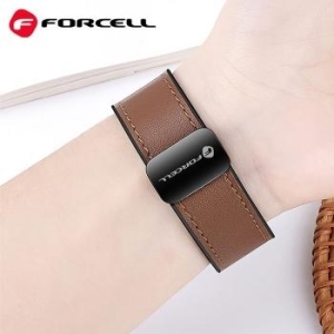 Pasek 22 mm magnetyczny skóra ekologiczna Samsung Galaxy Watch Forcell F-Design FS20 Brązowy - 206029