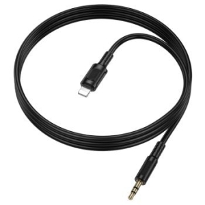 Kabel AUX Lightning na jack 3,5mm Borofone BL25A Nice 1m Czarny - 206053