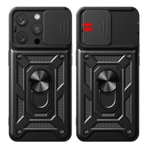 Slide Camera Armor Case Xiaomi Redmi Note 15 Pro Plus 5G (EU) Czarny - 205656