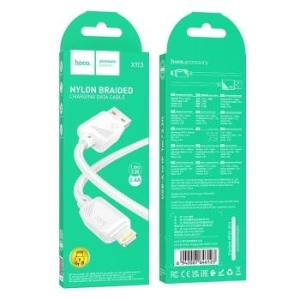 Kabel USB A do Lightning Hoco 2,4A 1m X113 Biały - 205677