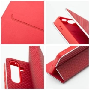 Vennus Book Carbon Samsung Galaxy S21 FE Czerwony - 205833