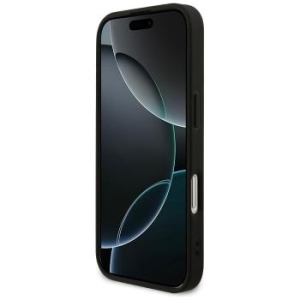 Markowy Armor Case Guess PU 4G Small 4G and Classic Apple iPhone 17 Czarny - 206237