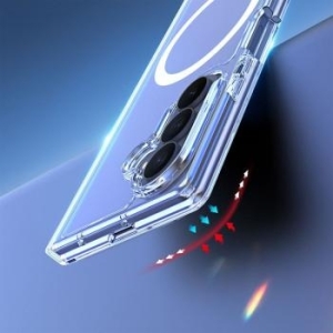 Markowy Hard Case CLIN MAG z MagSafe Samsung Galaxy Z Fold 8 Ultra Przezroczysty - 206415