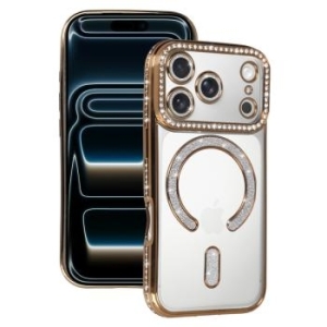 Bling Magsafe Case Apple iPhone 17 Pro Max Złoty - 206430
