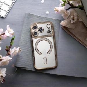 Bling Magsafe Case Apple iPhone 17 Pro Max Złoty - 206433