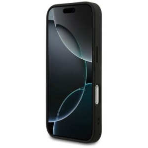Markowy Hard Case Guess PU 4G Ring Classic Logo Apple iPhone 17 Pro Czarny - 206545