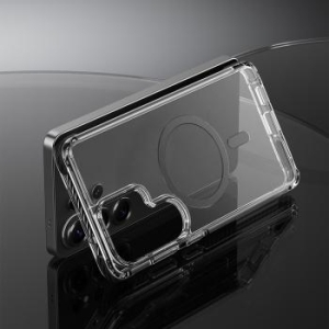 Markowy Armor Case Rock Crystal Clear Magnetic Series Samsung Galaxy S26 Plus Przezroczysty/Czarny - 206688