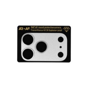 Szkło Hartowane na aparat Aluminum Metal Camera Full Cover Lens Apple iPhone 17 Pro Max Srebrny (wyspa+mesh) - 206671