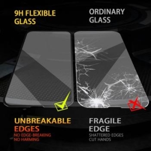 Szkło Hybrydowe 5D Full Glue Bestsuit Flexible Apple iPhone 15 Pro Czarny - 206704