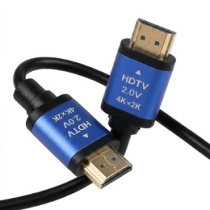Kabel HDMI 2.0 Blue Star 4K 120Hz - High Speed, HDR, ARC, Ethernet, AWM, 18Gbps 1,5 m Czarny - 207477