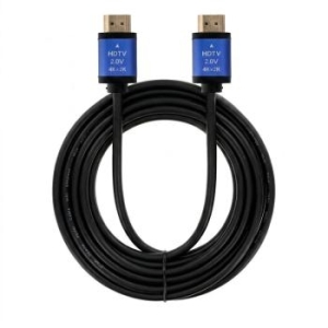 Kabel HDMI 2.0 Blue Star 4K 120Hz - High Speed, HDR, ARC, Ethernet, AWM, 18Gbps 1,5 m Czarny - 207478
