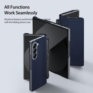Markowy Book Dux Ducis Bril Pen Holder Samsung Galaxy Z Fold 7 Niebieski - 207488