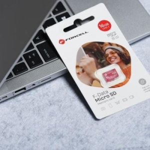 Karta microSD 16GB U3 class 10 Forcell F-Data Czerwony - 207536