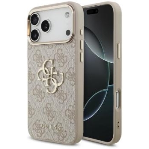 Markowy Hard Case Guess PU W/ Big 4G Classic Logo Apple iPhone 17 Pro Max /18 Pro Max Różowe Złoto - 207674