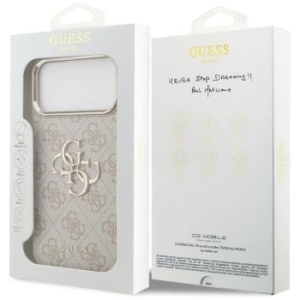 Markowy Hard Case Guess PU W/ Big 4G Classic Logo Apple iPhone 17 Pro Max /18 Pro Max Różowe Złoto - 207677