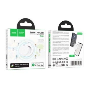 Lokalizator zgodny z Apple Find My oraz Google Find My Device Hoco E101 Biały - 207683