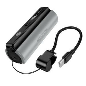 Power Bank 5000mAh Typ C z latarką Borofone BJ87 Star Czarny - 207739