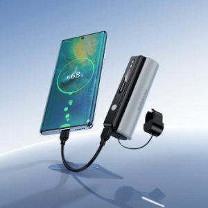 Power Bank 5000mAh Typ C z latarką Borofone BJ87 Star Czarny - 207741