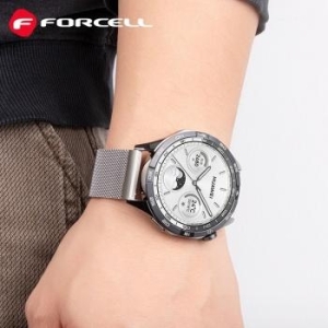 Pasek magnetyczny stal 22mm Samsung Galaxy Watch Forcell F-Design FS11 Srebrny - 207802