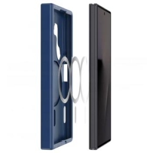 Markowy Hard Case Dux Ducis YIND z MagSafe Samsung Galaxy Z Fold 8 Ultra Ciemny Niebieski - 207827