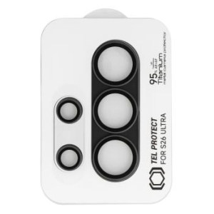 Szkło Hartowane na aparat 95% AR+AF Full Metal Camera Protector Samsung Galaxy S26 Ultra Czarny (wyspa) - 207887