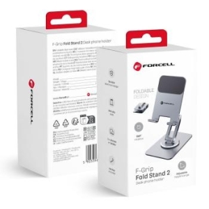 Uchwyt na telefon/tablet biurkowy składany Forcell F-Grip Fold Stand 2 360 Szary - 207907