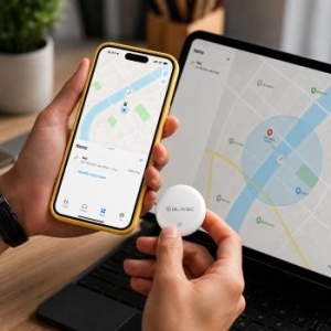 Lokalizator GPS Tag Blavec BTG-02 Bluetooth Tracker Dual Apple & Android + Etui brelok Biały - 207960