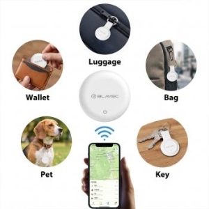 Lokalizator GPS Tag Blavec BTG-02 Bluetooth Tracker Dual Apple & Android + Etui brelok Biały - 207961