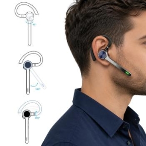 Słuchawka Bezprzewodowa Bluetooth Blavec Talk 1 Multipoint + Power bank Czarny - 208749