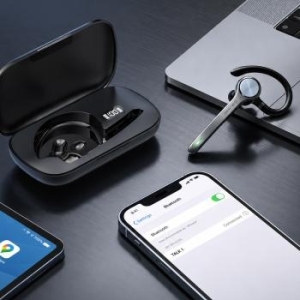 Słuchawka Bezprzewodowa Bluetooth Blavec Talk 1 Multipoint + Power bank Czarny - 208750