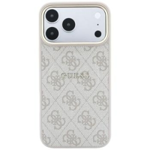 Markowy Hard Case Guess Embossed 4G Classic MagSafe Apple iPhone 18 Pro / 17 Pro Różowy - 207989