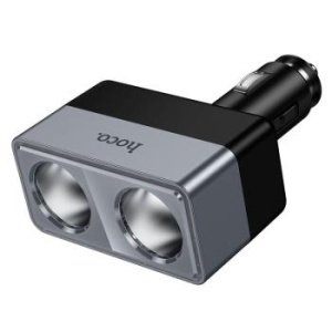 Rozdzielacz gniazda zapalniczki Hoco 2 porty max 240W 24V Z65 Czarny - 208629