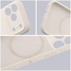 Rubber Premium Case z MagSafe Apple iPhone 18 Pro Max / 17 Pro Max Antique White - 208210