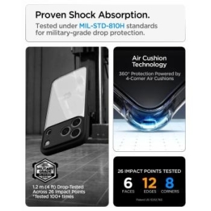 Ultra Hybrid Apple iPhone 18 Pro Max / 17 Pro Max Czarny Matowy - 208207