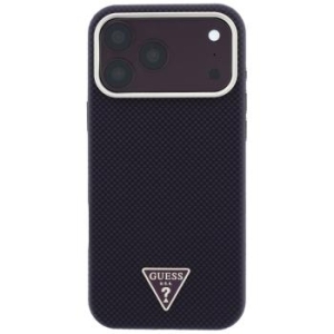 Markowy Hard Case Guess Kevlar Triangle Logo MagSafe Apple iPhone 17 Pro Max / 18 Pro Max Burgundowy - 208173