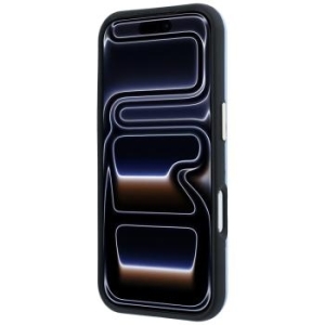Markowy Hard Case Guess Perforated 4G Gold Logo Magsafe Apple iPhone 18 Pro / 17 Pro Jasny Niebieski - 208126