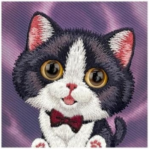 Markowy Hard Case Nimmy Big Eyed Cream Cat Apple iPhone 18 Pro Max / 17 Pro Max Fioletowy - 208108