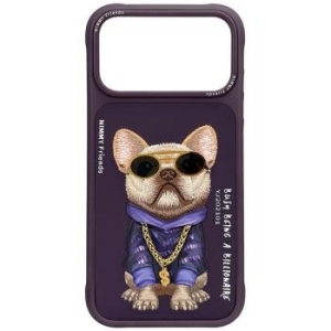 Markowy Hard Case Nimmy Glasses Cool Dog Apple iPhone 18 Pro / 17 Pro Fioletowy - 208109