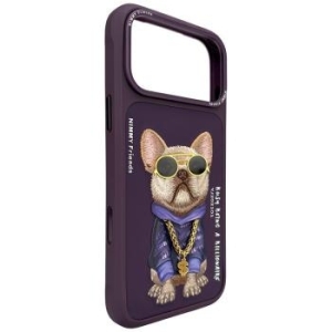 Markowy Hard Case Nimmy Glasses Cool Dog Apple iPhone 18 Pro / 17 Pro Fioletowy - 208110