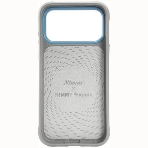 Markowy Hard Case Nimmy Big Eyed Lying Silver Shaded Cat Apple iPhone 18 Pro / 17 Pro Szary - 208081