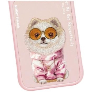 Markowy Hard Case Nimmy Glasses Cool Dog Apple iPhone 18 Pro / 17 Pro Różowy - 208120