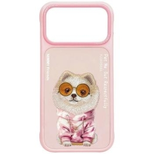 Markowy Hard Case Nimmy Glasses Cool Dog Apple iPhone 18 Pro Max / 17 Pro Max Różowy - 208121