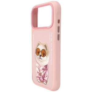 Markowy Hard Case Nimmy Glasses Cool Dog Apple iPhone 18 Pro Max / 17 Pro Max Różowy - 208122