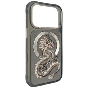 Markowy Hard Case Nimmy Magnetic Fantasy Animal Dragon Apple iPhone 18 Pro Max / 17 Pro Max Szary - 208145
