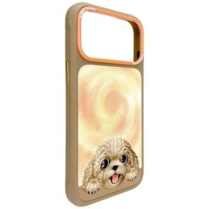 NIMMY futerał BIG EYED LYING TEDDY POODLE kompatybilny z MagSafe do IPHONE 18 Pro 17 Pro brązowy - 208090