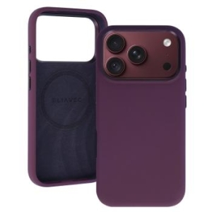 Markowy Armor Case Liavec Silky Case with Metal Camera Frame Apple iPhone 18 Pro / 17 Pro Burgundowy - 208034