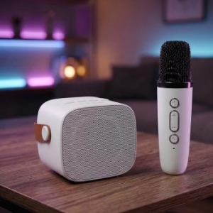 Głośnik Bezprzewodowy Bluetooth Blavec WS-07 Karaoke Party - 5W z 2 mikrofonami Biały - 208058